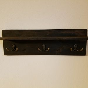 Key Hooks with Small Shelf
